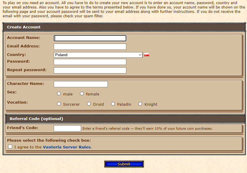 Referral Code field during Account Creation