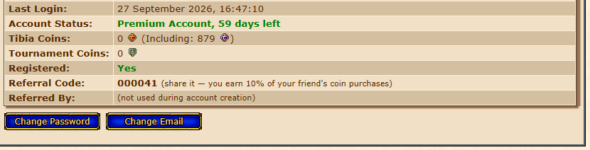 Referral Code in Account Management